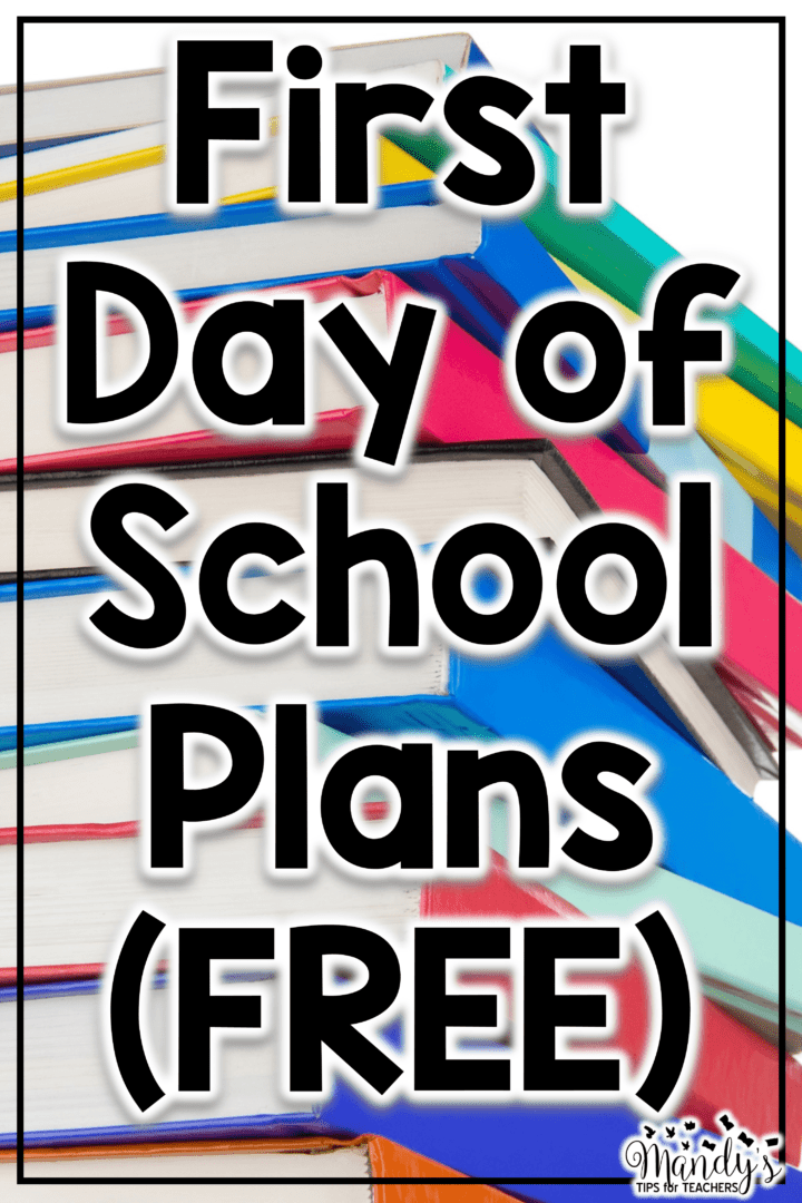 FREE first day of school lesson plans