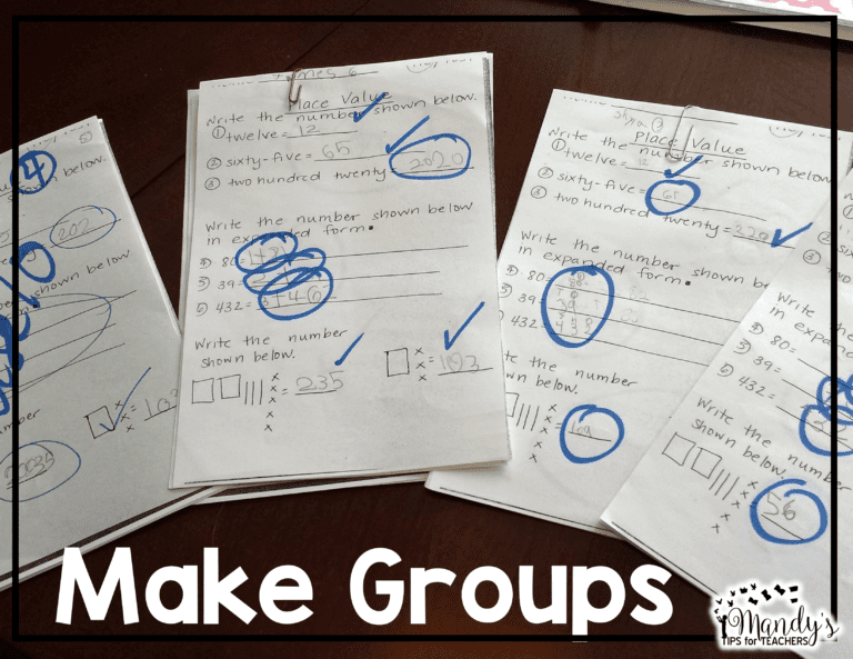Preparing for Guided Math Groups {FREEBIES} - Mandy's Tips for Teachers