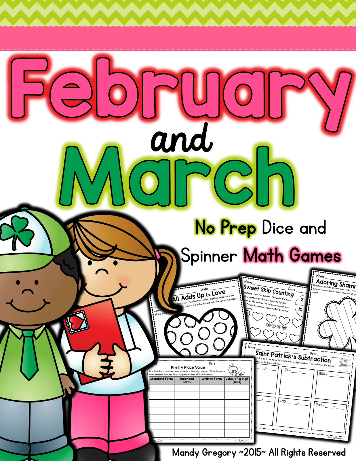 https://www.teacherspayteachers.com/Product/Easy-Prep-Math-Games-February-and-March-1697710