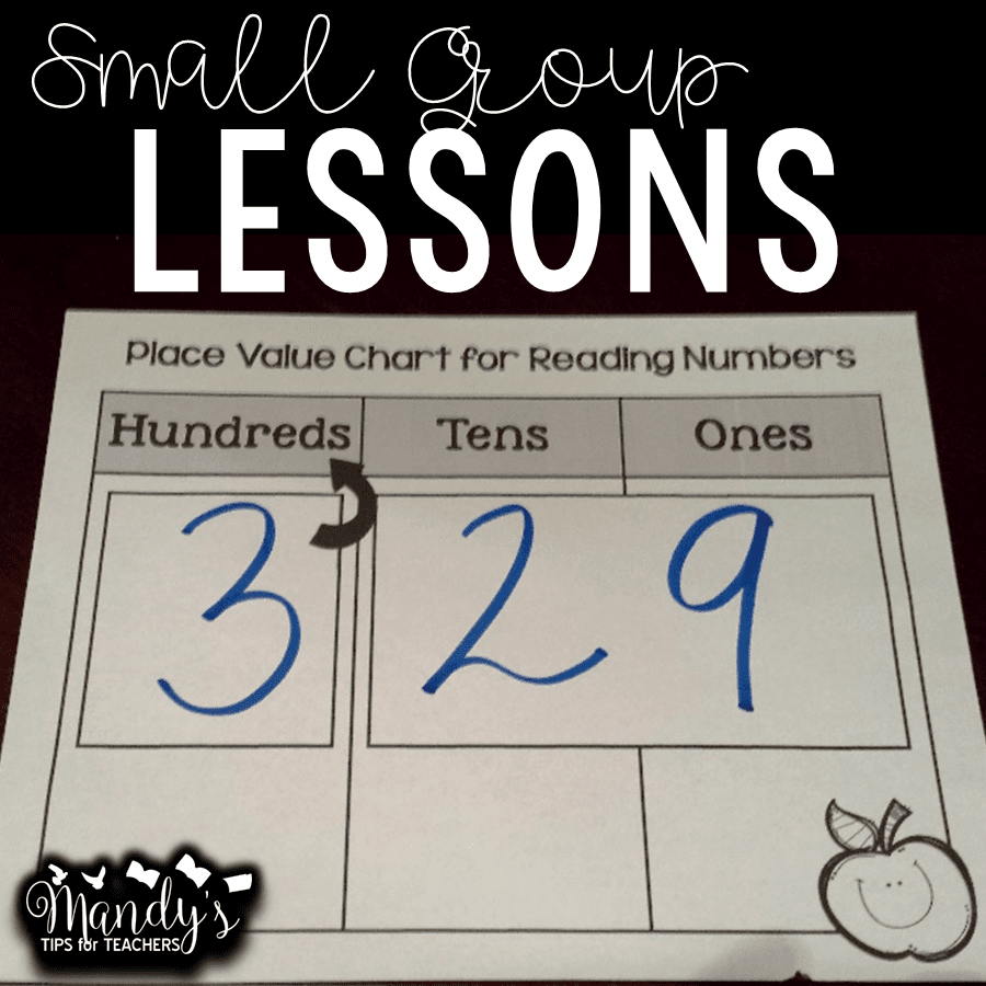 Small group lessons for place value