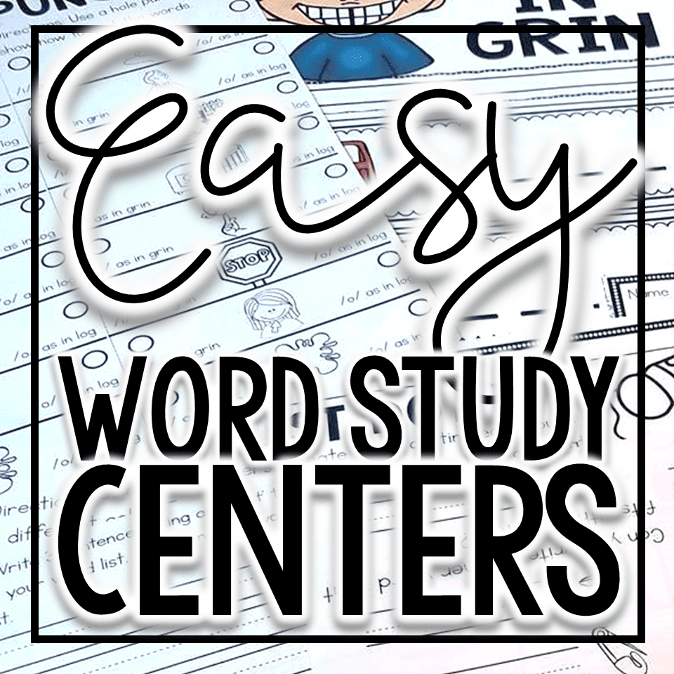 easy word study centers for Mastering Guided Reading Vol 1