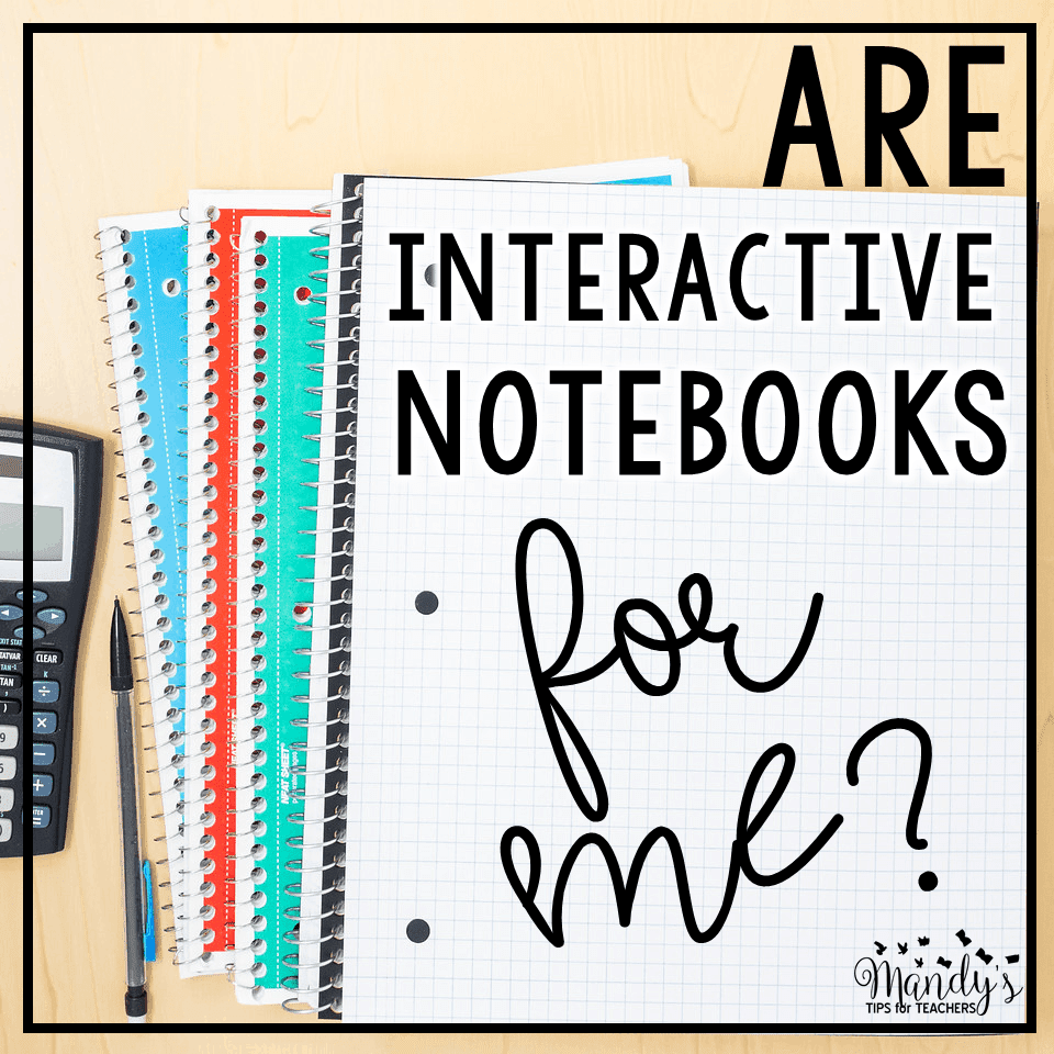 Are Interactive Notebooks For Me written on cover